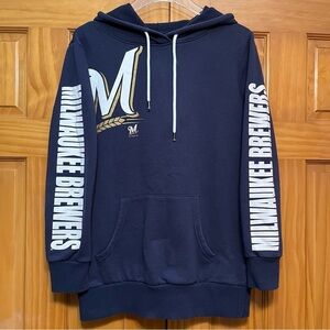 Carl Banks Milwaukee Brewers Hoodie Sweatshirt Size Small